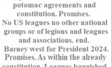 Promises. No US leagues or legions no other national groups or associations as within the already constitution. Leagues bannished removed